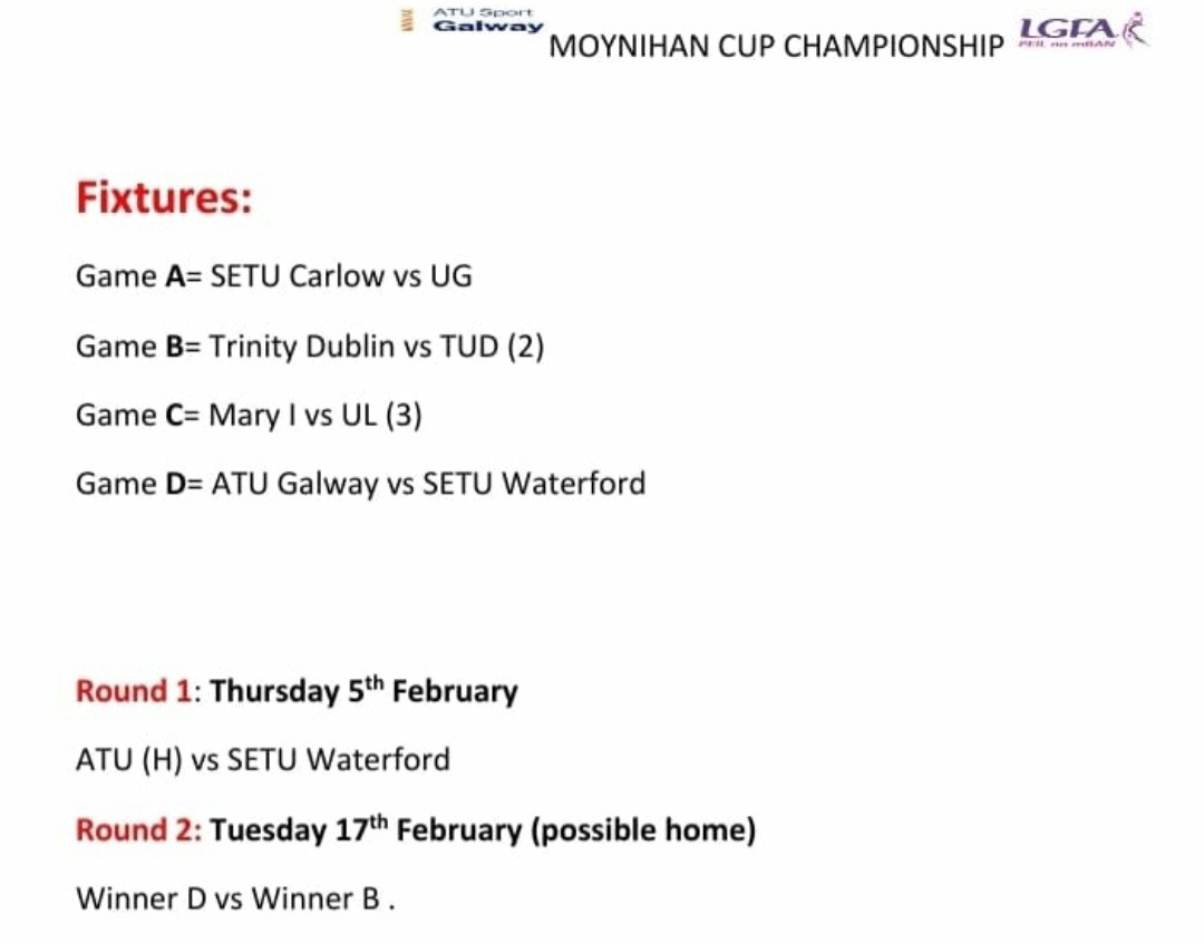 Ladies Football Championship Draw 26